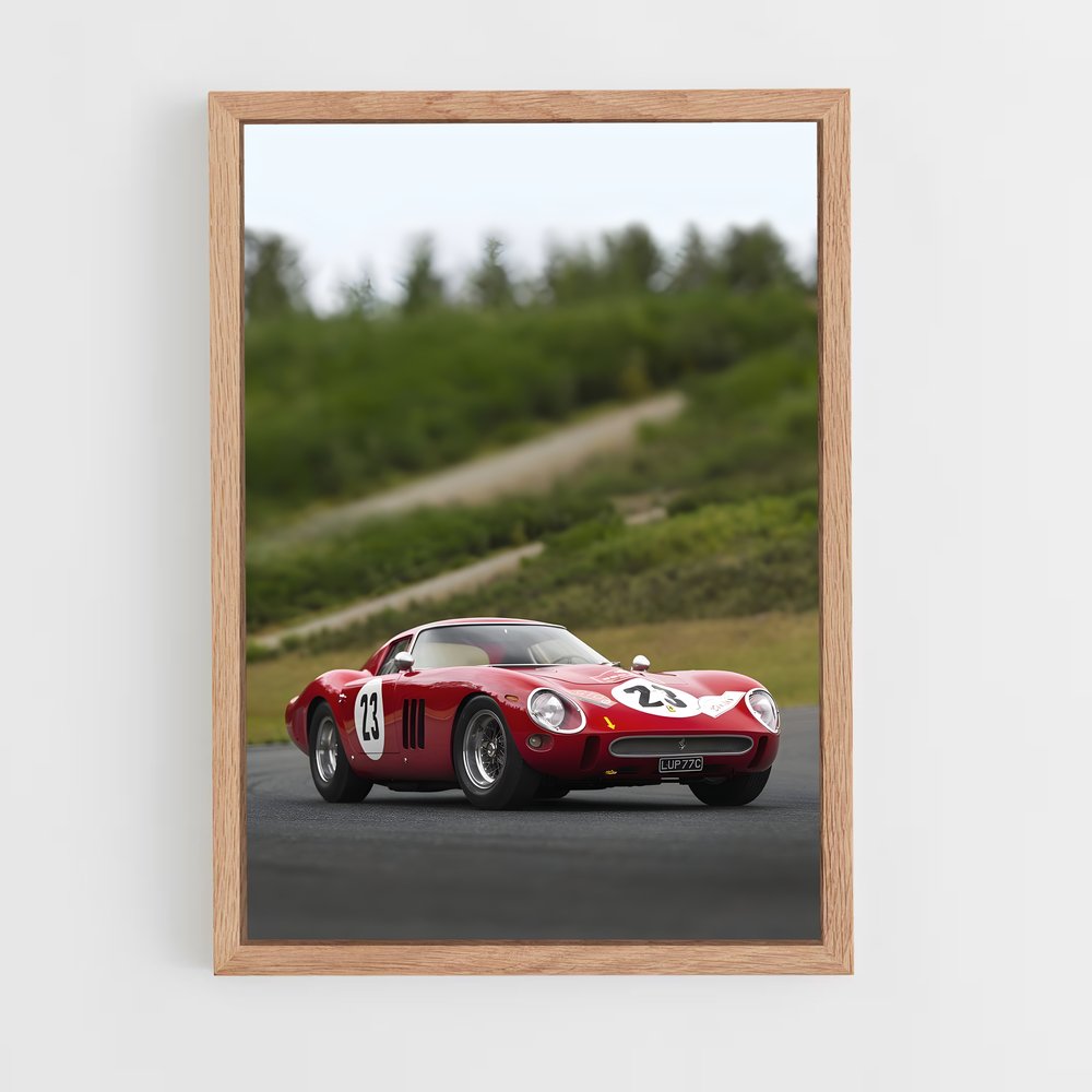 Poster Ferrari 250 GTO Racing (vue 4)